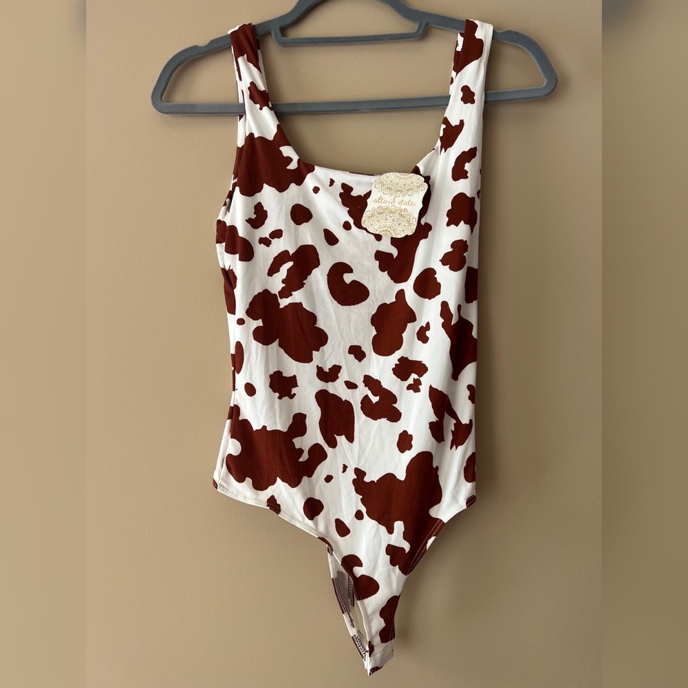 New Cow Print Altar’d State Bodysuit